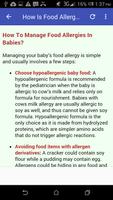 Baby's Food Allergies capture d'écran 3