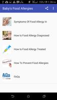 Baby's Food Allergies Affiche