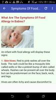 Baby's Food Allergies capture d'écran 1