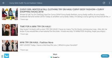 Curvy Girls Outfit Try on Fashion Videos screenshot 1