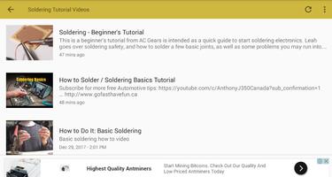 Soldering Electronics Tutorial Videos imagem de tela 1