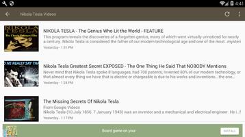 Nikola Tesla Videos capture d'écran 1