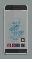 Walter White Wallpaper Affiche