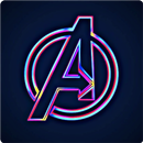 Neon Superheroes Wallpaper APK