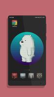 Cute Bear Wallpaper Affiche