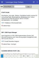 Informasi Lowongan Kerja Seluruh Kota di Indonesia স্ক্রিনশট 3