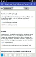 Lowongan Kerja Kalimantan Tengah Terbaru اسکرین شاٹ 1