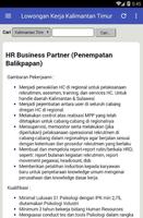 Info Lowongan Kerja Kalimantan Timur  Terlengkap capture d'écran 2
