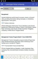 Lowongan Kerja di Lampung Terbaru dan Terlengkap syot layar 1