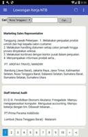 Lowongan Kerja Nusa Tenggara Barat (NTB) 截图 1