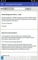 Lowongan Kerja Jambi Terbaru dan Terlengkap ảnh chụp màn hình 1
