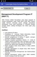 برنامه‌نما Lowongan Kerja Sumatera Utara عکس از صفحه