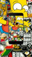 Bart S Wallpaper Affiche