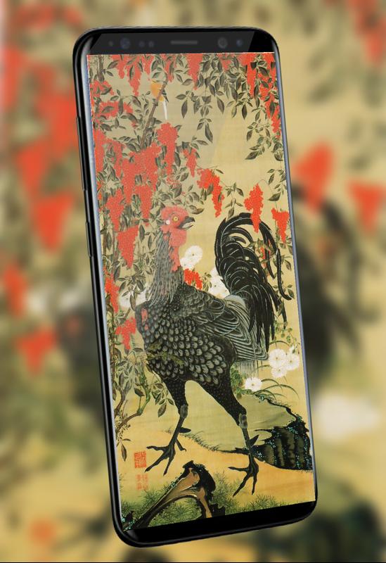 壮大 Iphone 壁紙 伊藤若冲 新しい壁紙アニメ日本