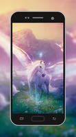 3D Unicorn HD Wallpaper plakat