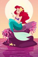 Princess Ariel Wallpaper Ekran Görüntüsü 3