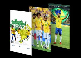 Brazil Football Wallpaper Affiche