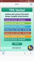 Tes Potensi Akademik TPA Sistem CAT OTO BAPENAS Affiche