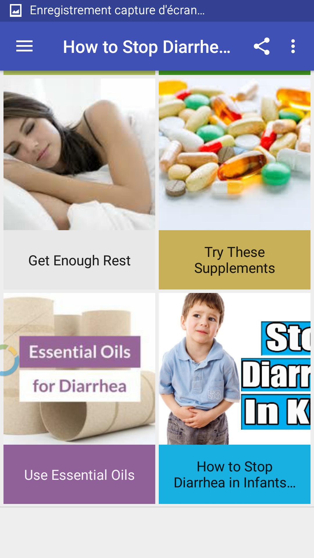 How to cure diarrhea