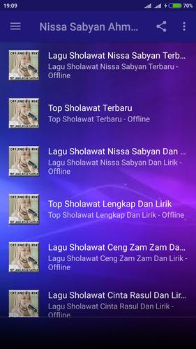 Aplikasi lagu sholawat offline