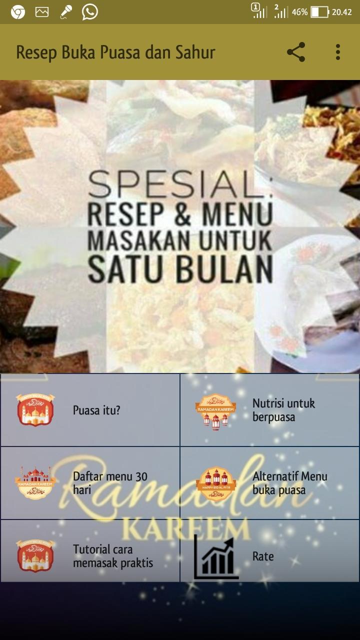 Aneka Resep Menu Buka Puasa dan Sahur APK للاندرويد تنزيل