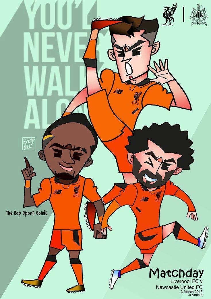 Cartoon Wallpaper Liverpool Players