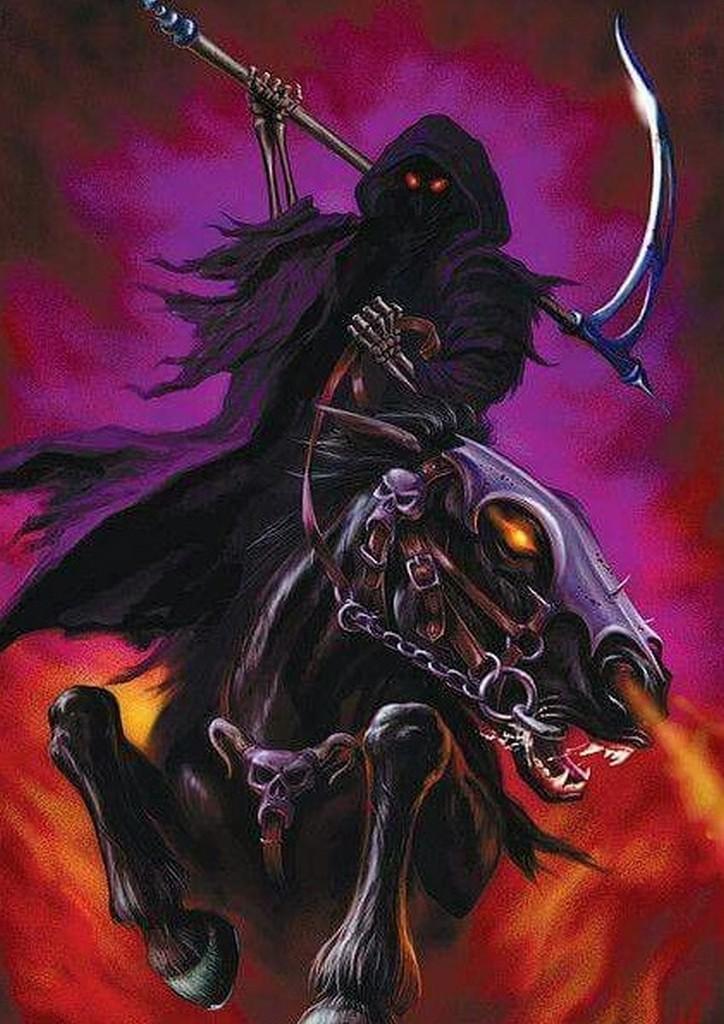 The grim reaper 2. Всадник апокалипсиса смерть. Демон Жнец смерти. Мрачный Жнец Кастлвания. Конь смерти.