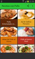 RECETAS  CON POLLO Plakat