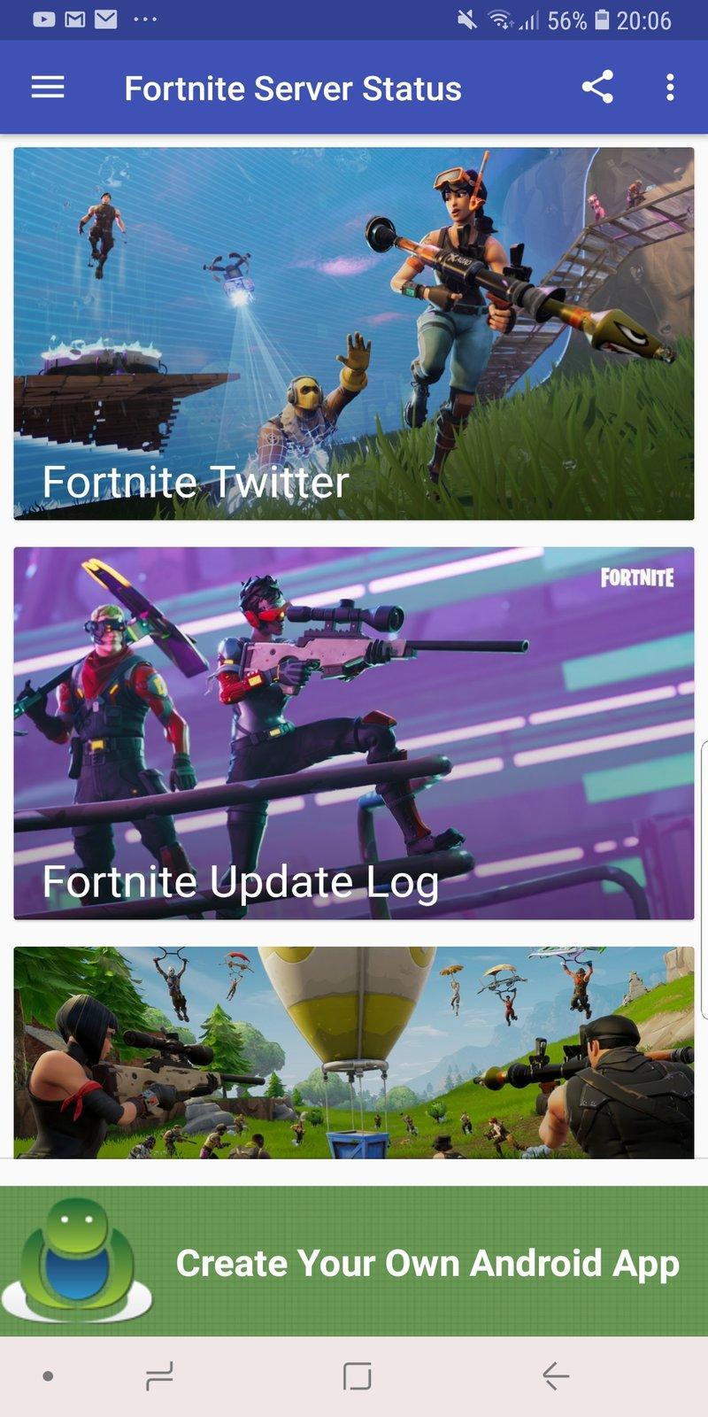 Descargar Fortnite Server And Update Status APK ltima Versin 1.0 Para