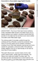 Chocolate News capture d'écran 1