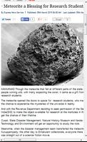 Meteorite News Cartaz