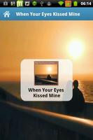 When Your Eyes Kissed Mine plakat