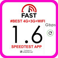 #BEST 4G+3G+WIFI SPEEDTEST APP โปสเตอร์