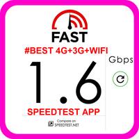 #BEST 4G+3G+WIFI SPEEDTEST APP Plakat