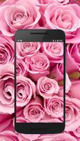 Pink Flowers Wallpaper Offline Affiche