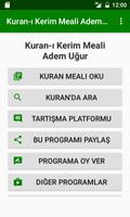 Kuran Meali Adem Uğur ポスター