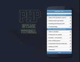 Learn PHP Offline Tutorials Screenshot 1