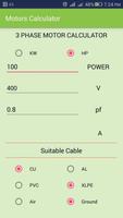 Electrical Cable Sizer Pro: Motor Calculator NoAds capture d'écran 1