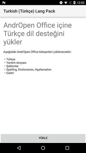 lang pack for andropen office for