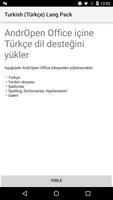 Turkish (Türkçe) Lang Pack for AndrOpen Office โปสเตอร์