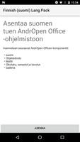 Finnish (suomi) Lang Pack for AndrOpen Office gönderen