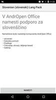 Slovenian(slovenski) Lang Pack for AndrOpen Office โปสเตอร์