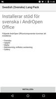Swedish (Svenska) Lang Pack for AndrOpen Office पोस्टर
