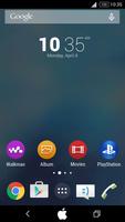 White APPLE for XPERIA Theme poster
