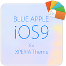 Blue APPLE for XPERIA Theme APK