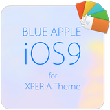 Blue APPLE for XPERIA Theme icon