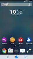 Blue APPLE for XPERIA Theme poster