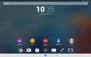 Blue APPLE for XPERIA Theme screenshot 1