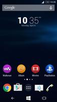 Dark Blue W10 for XPERIA Theme poster