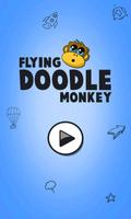 Flying Doodle Monkey Affiche